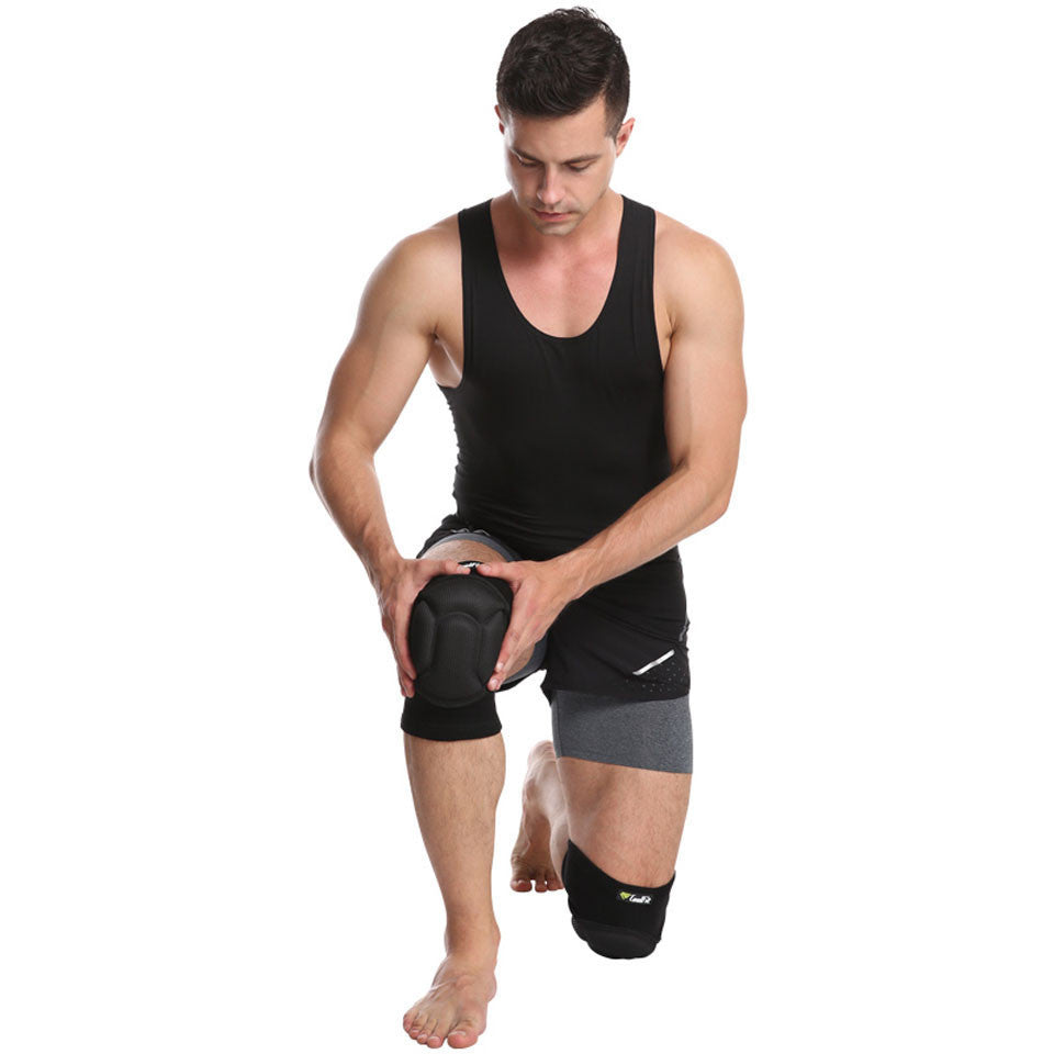 Coolfit 1 Pair Thickening Football Volleyball Extreme Sports Knee Pads Brace Support Protect Cycling Knee Protector Kneepad