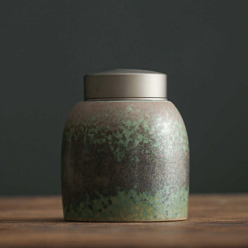 Household Simple Chinese Ink Style Sealed Tea Pot