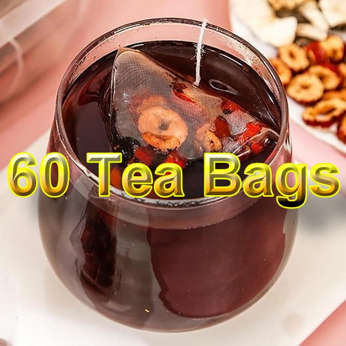 Ginseng Five Treasures Tea Kidney Tea, Traditional Chinese Herbal Tea, Natural Organic Kidney Cleanse Detox Tea For Women & Men, 7 Precious Ingredients Formula