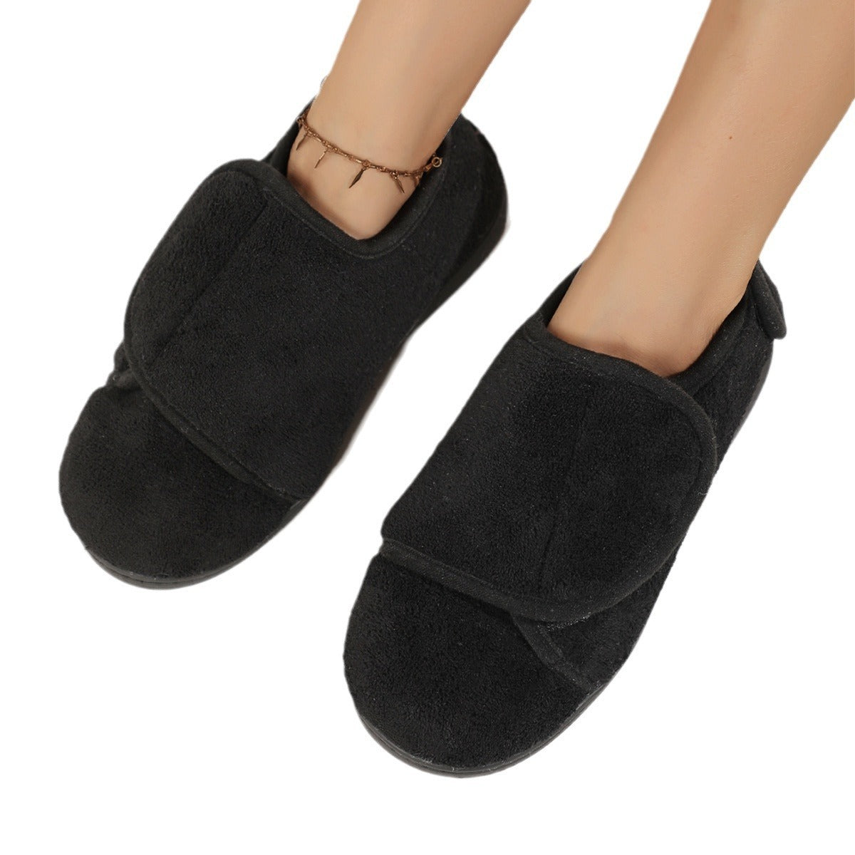 Widened Adjustable High-leg Parents Rehabilitation Cotton Shoes