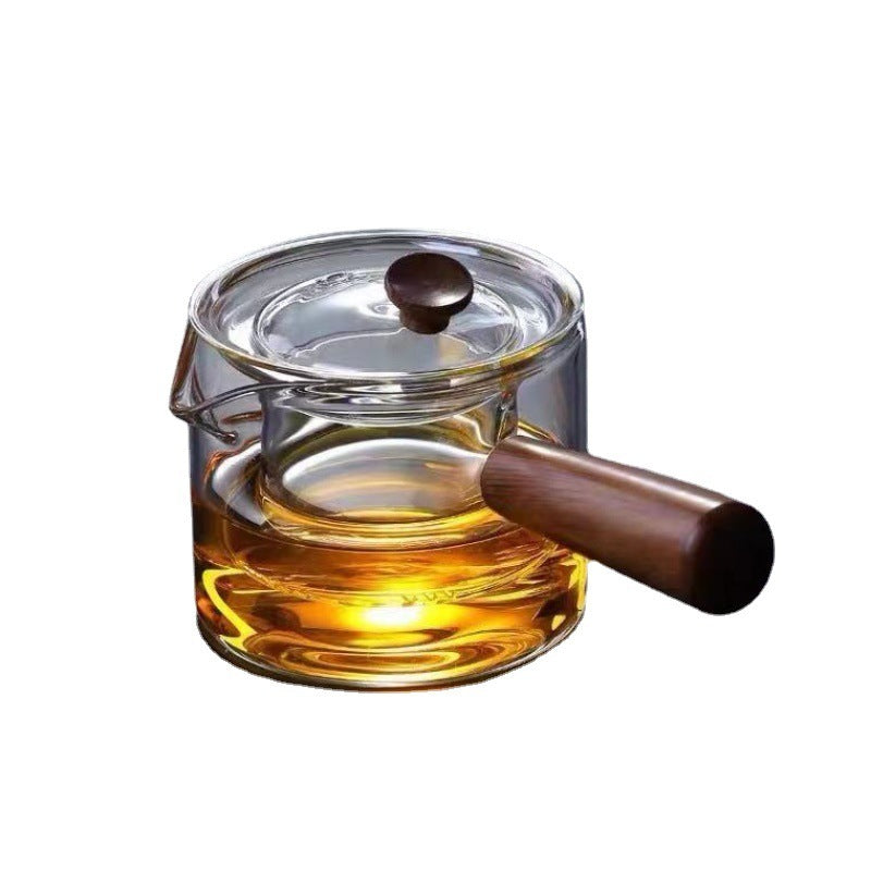 Side Handle Pot Glass Tea Boiling Kung Fu Filtration Separation Household Tea Set