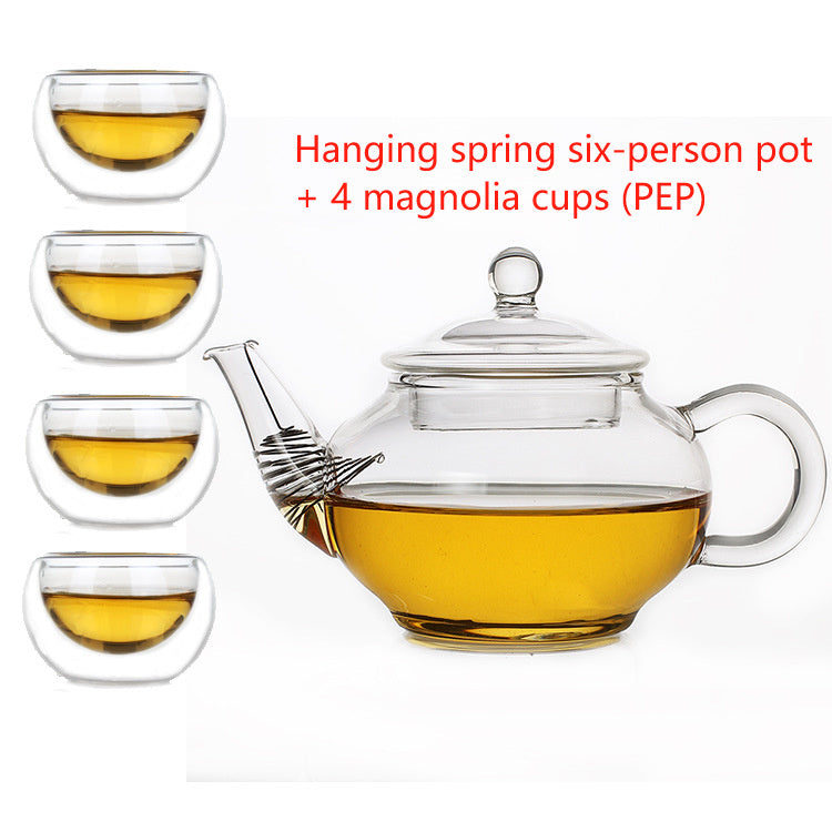 Six People With Gall Pot With Cup Heat-resistant Glass Pot Scented Tea Teapot