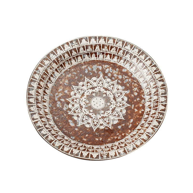 Dunhuang Wanfo Pot Tray Ceramic Tea Set