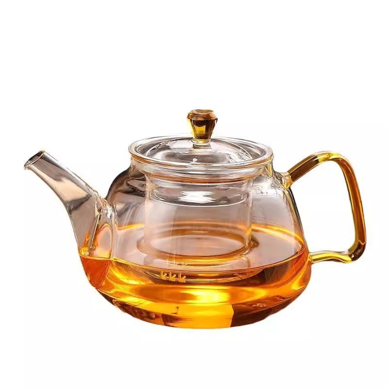 Glass Heat-resistant Kung Fu Tea Set Boiling Water Health Pot Hand Grip Tea Cooker