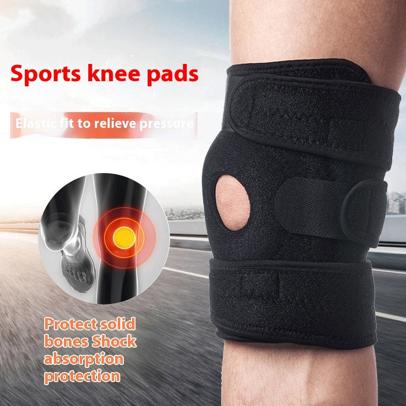 Hollow Breathable Thermal Mountain Knee Brace Four Springs