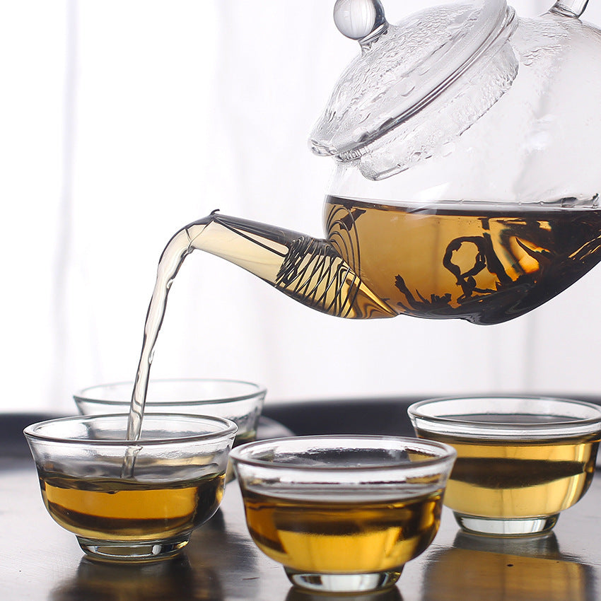 Six People With Gall Pot With Cup Heat-resistant Glass Pot Scented Tea Teapot