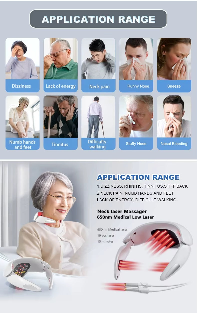 Rehabilitation Equipment Cold Laser Acupuncture Neck Pain Relief Cervical Vertebrae Therapy