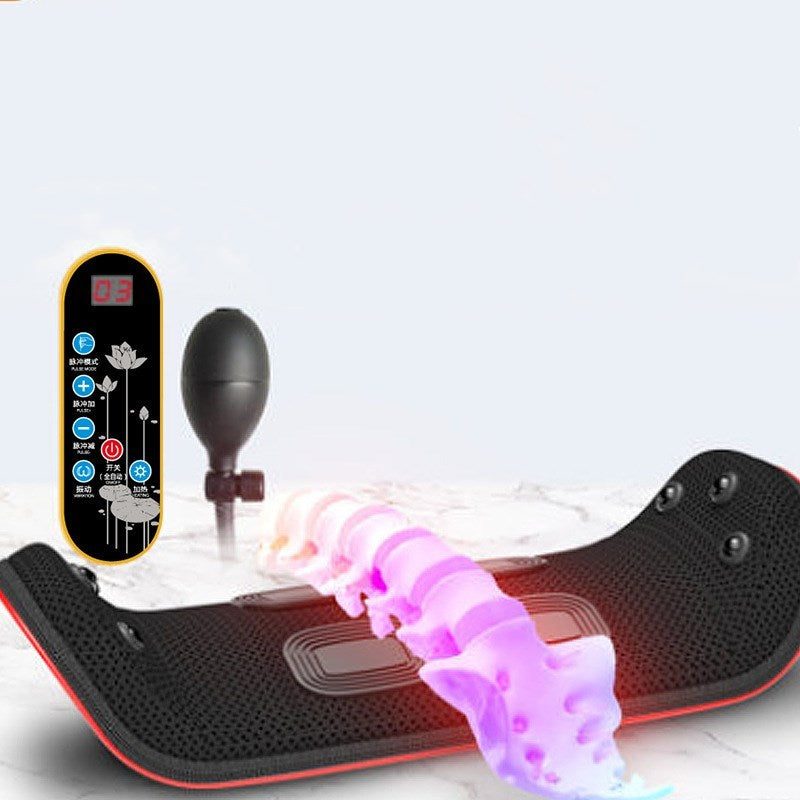 Relaxation Electric Lumbar Traction Device Waist Back Massager Vibration Massage Lumbar Spine Support Waist Relieve Fatigue