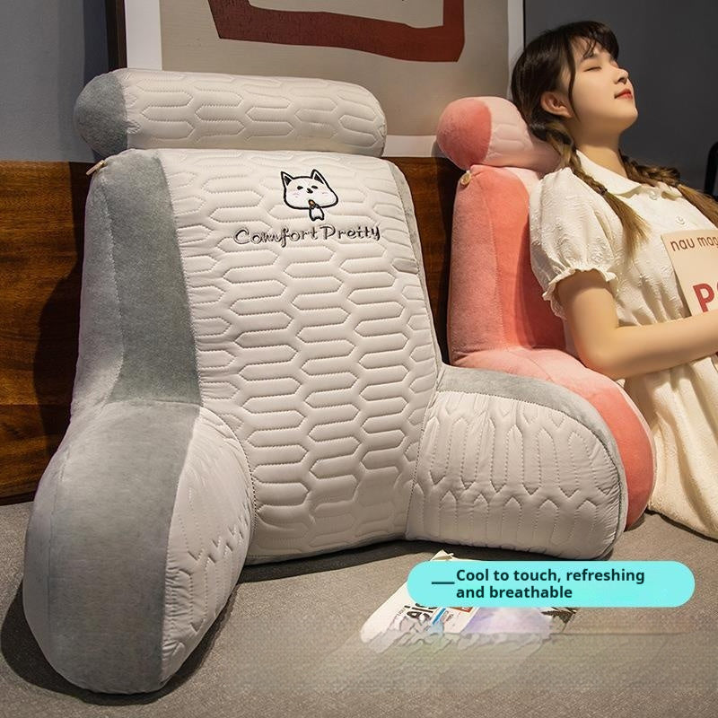 Cartoon Ice Silk Latex Lumbar Support Pillow Tatami Bay Window Cushion