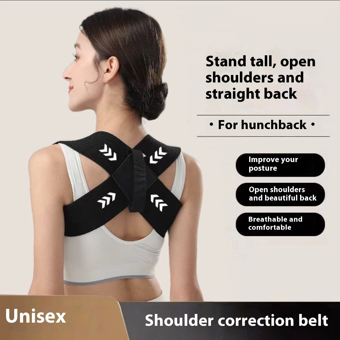 Men's And Women's Body Brace Anti-camel Posture Correction Belt Adult Fitness
