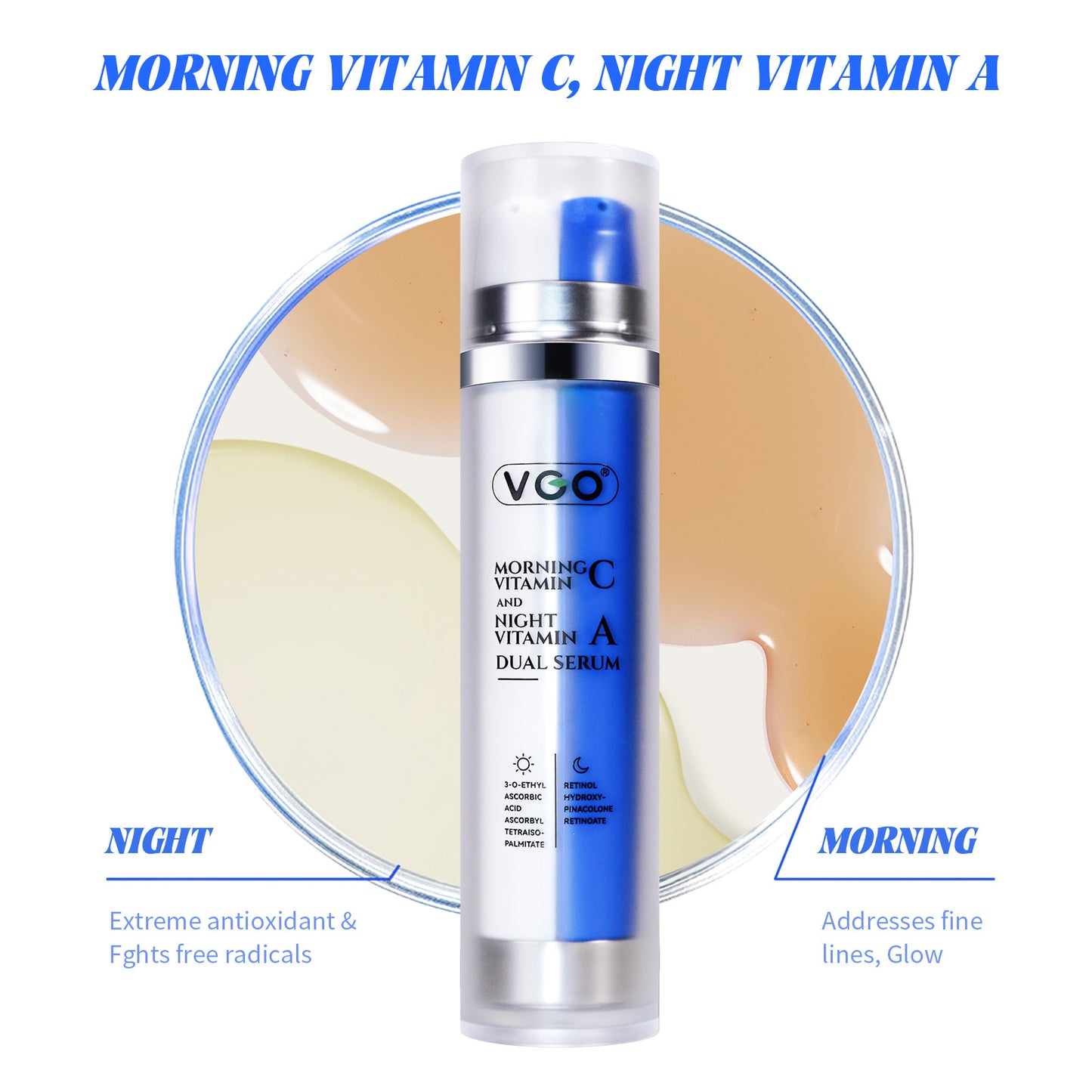Morning Vitamin C And Night Vitamin A Dual Serum