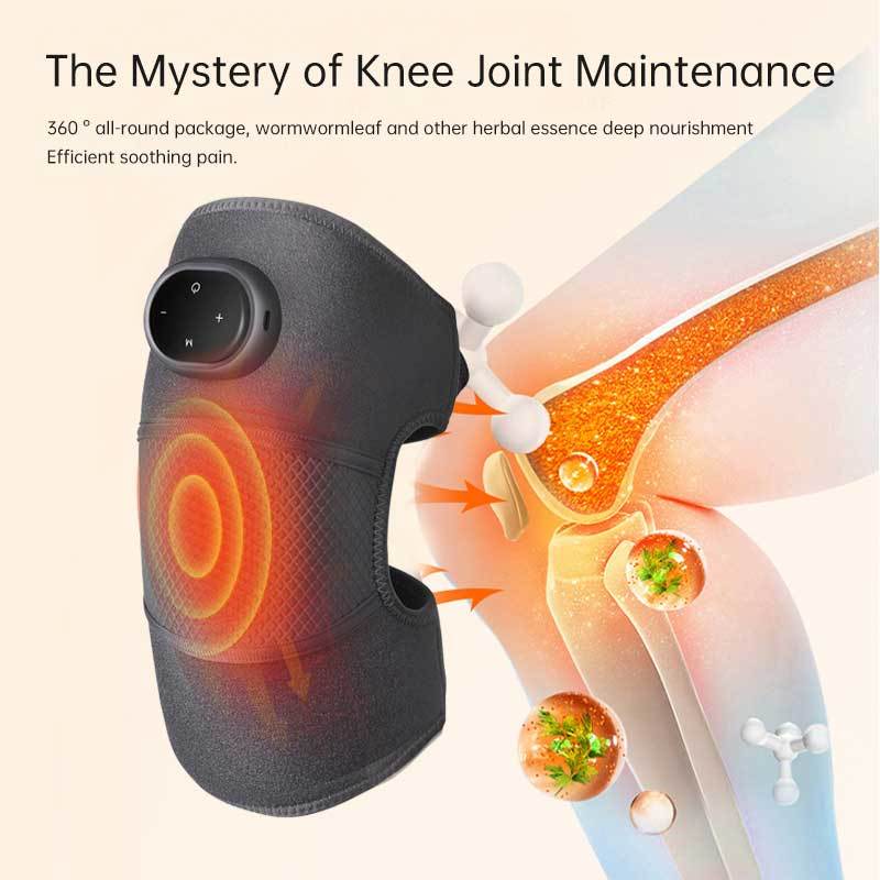 Vibration Heated Knee Massager Shoulder Brace 3-In-1 Heated Knee Elbow Shoulder 3 Adjustable Vibrations Heating Modes For Gift