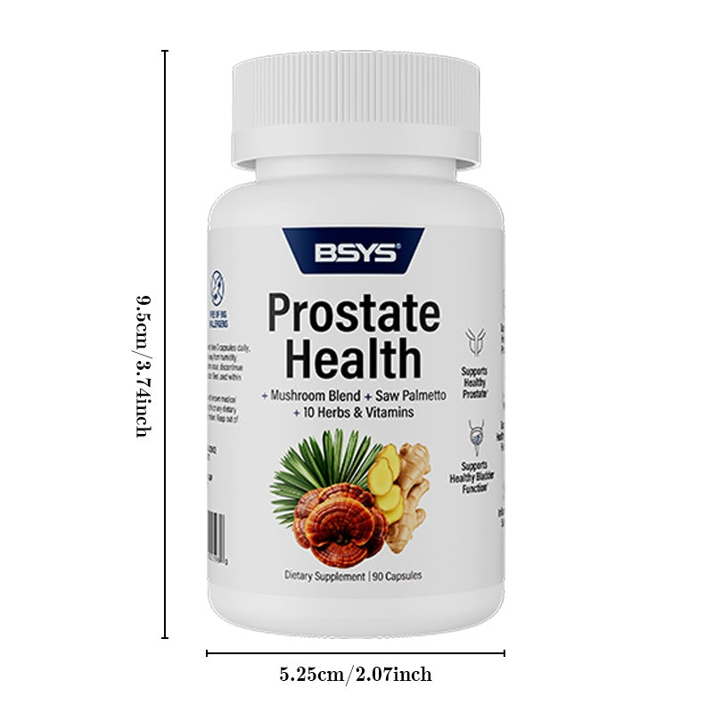 BSYS Prostate Health Capsules Urinary & Bladder Wellness Support  Anti-Inflammatory Balance  Antioxidant Protection  Immune Health Aid  Men's Prostate Care Formula