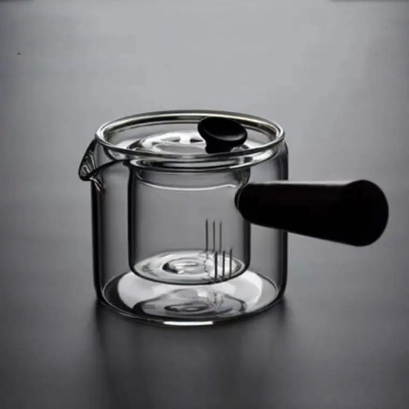 Side Handle Pot Glass Tea Boiling Kung Fu Filtration Separation Household Tea Set