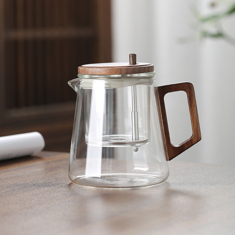 Tea Separation Pot Walnut Handle