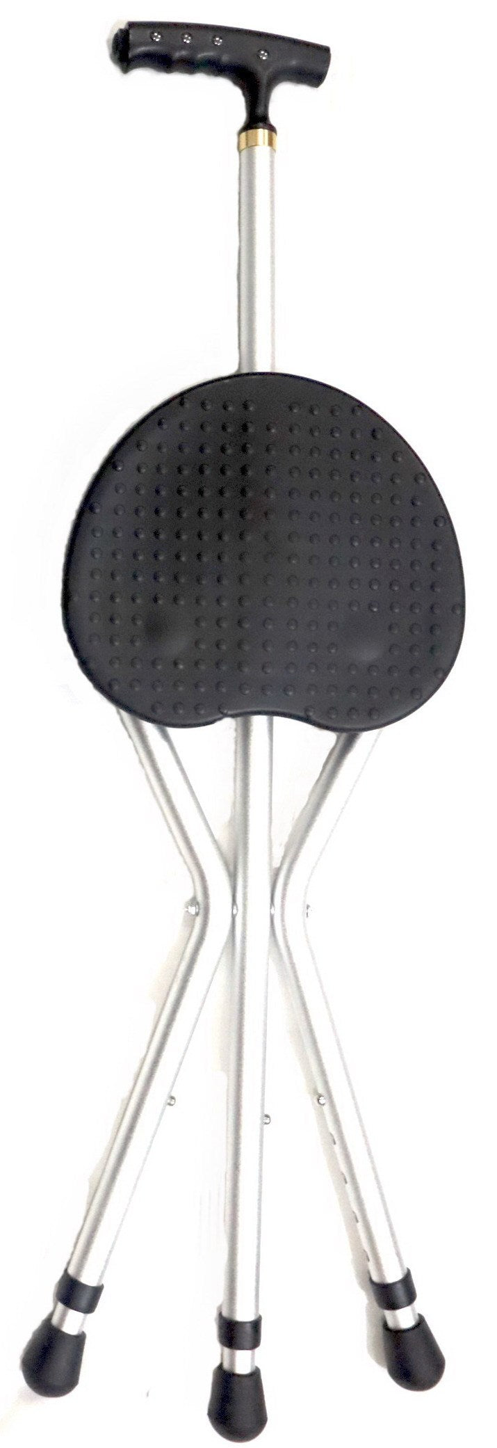 Aluminum Alloy Crutch Stool Tripod For Elderly Rehabilitation