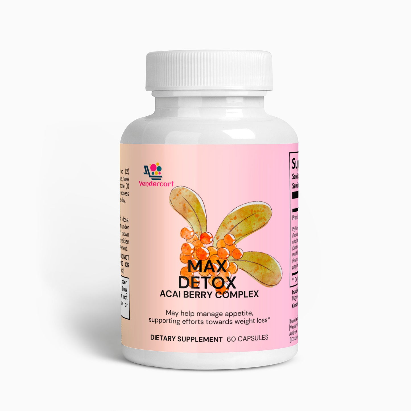 Max Detox Acai Berry Powerful Cleanse, Antioxidant Support