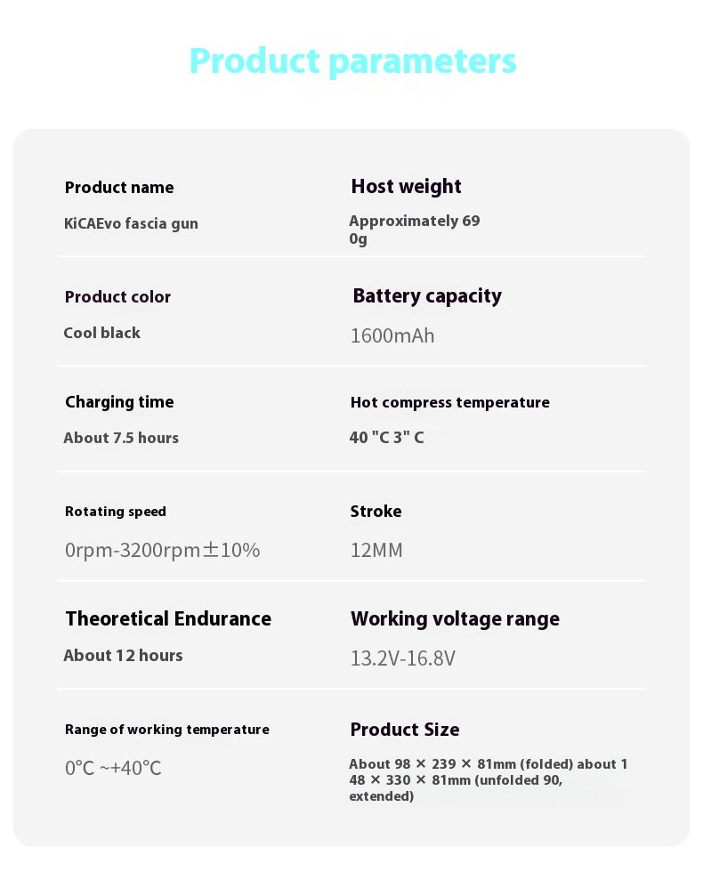 Hot Compress Evo Massage Gun Professional Multi-function