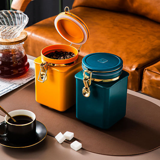 Nordic Coffee Tea Pot Creative Seal Storage Box