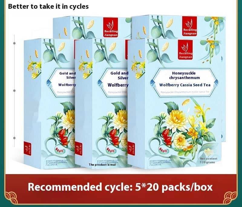 Honeysuckle Medlar Cassia Seed Stay Up Late Cool Tea