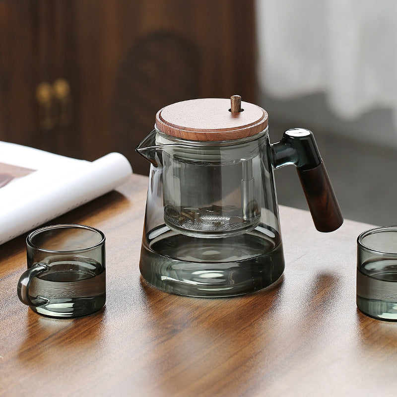 Tea Separation Pot Walnut Handle