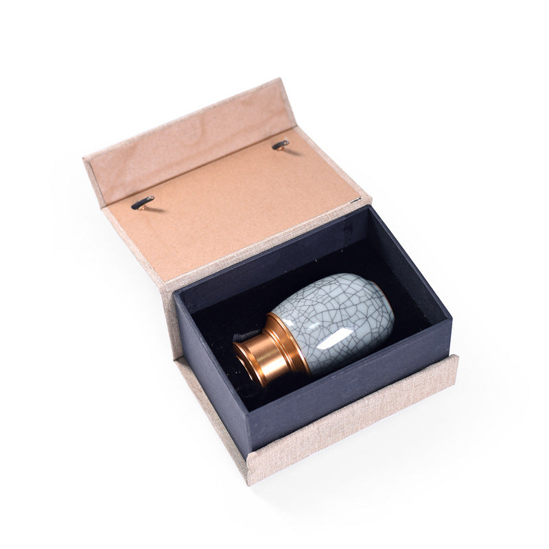 Ceramic Tea Pot Empty Can Black Tea Green