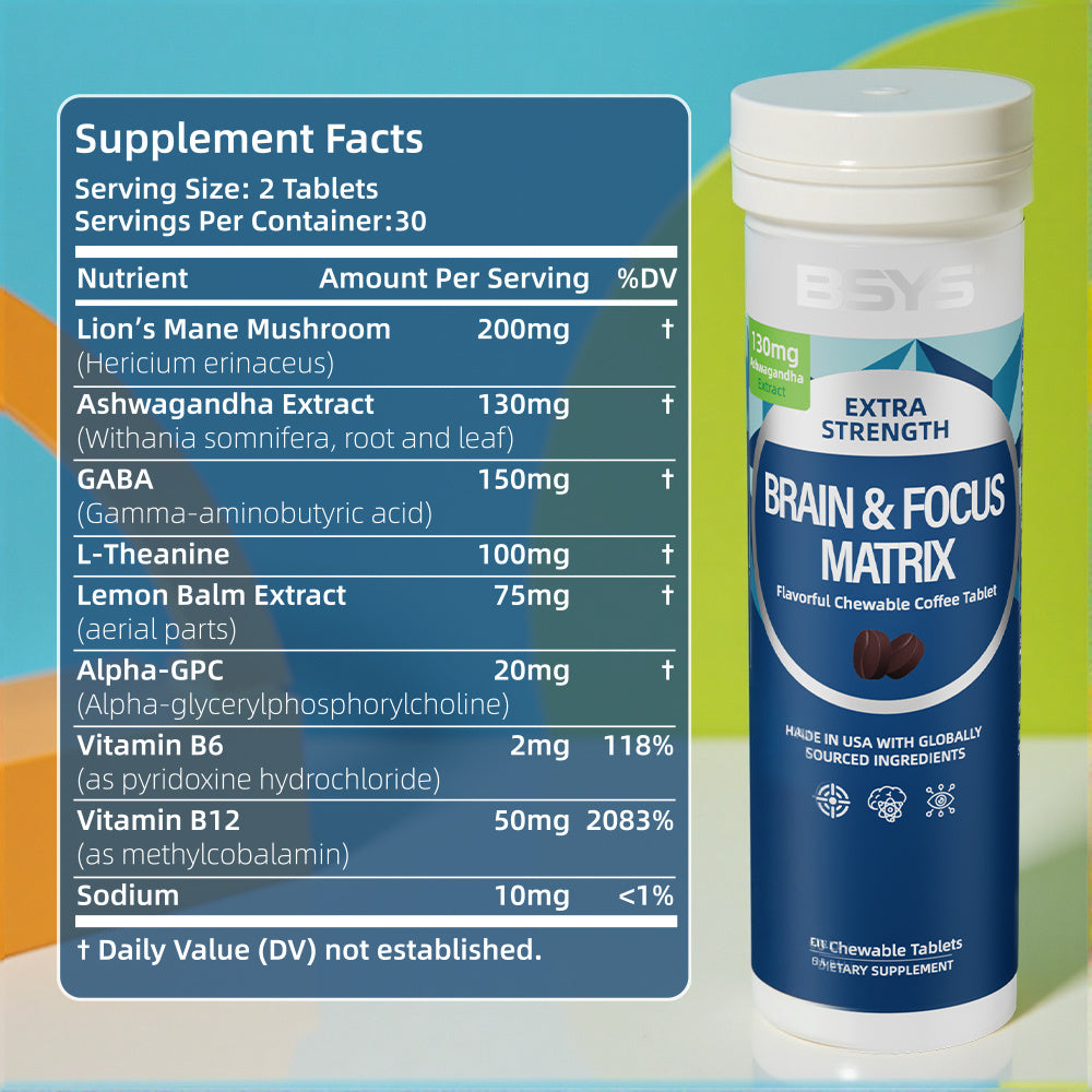BSYS Brain Focus  Coffee Flavor  These Chewable Supplements Taste Like Your Morning Brew Keep You Sharp And Skip The Jitters FocusHacks  CoffeeLoversWin