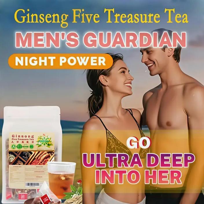 8.81 Oz Five Treasures Ginseng Tea - 250g, 50 Pieces, 5g