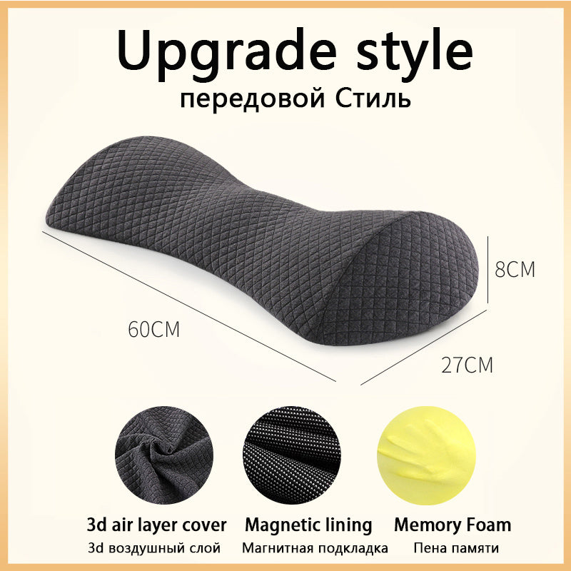 Pregnant Woman Sleeping On Bed To Support Lumbar Cushion