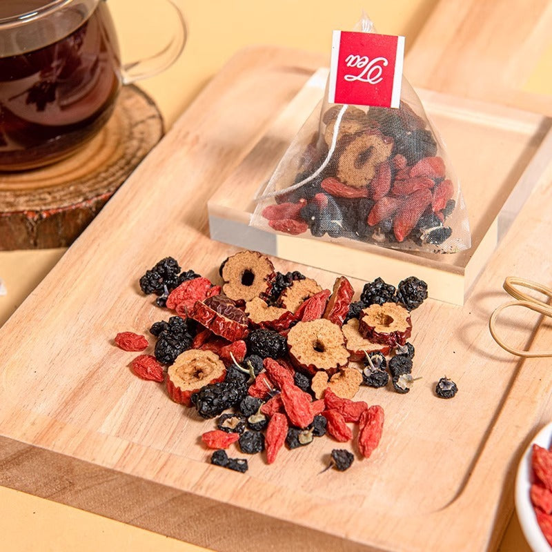 Ginseng Seven Treasures Tea Kidney Tea,  Traditional Chinese Herbal Tea, Natural Organic Kidney Cleanse Detox Tea For Women & Men, 7 Precious Ingredients Formula