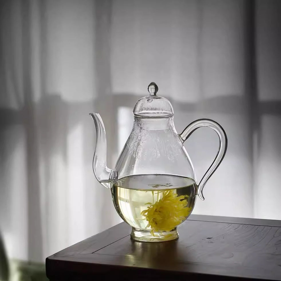 Borosilicate Glass Transparent Pot Green Tea Teapot With Filter Beauty Pot