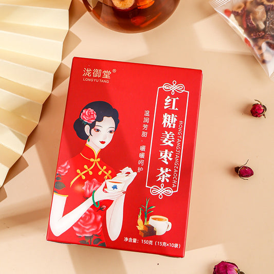 Ginger Tea With Brown Sugar Red Dates Cinnamon Wolfberry Shredded Ginger Tea Health-enhancing Herbal Tea Tea Bags