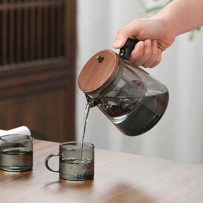Tea Separation Pot Walnut Handle