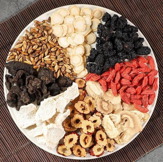 Wolfberry Herbal Tea, Kidney Tea Formula, Ginseng Six Treasure Tea, Liver And Kidney Support Tea, Pure Chinese Herbal Medicine Five Treasures Tea 1box 20 Pcs