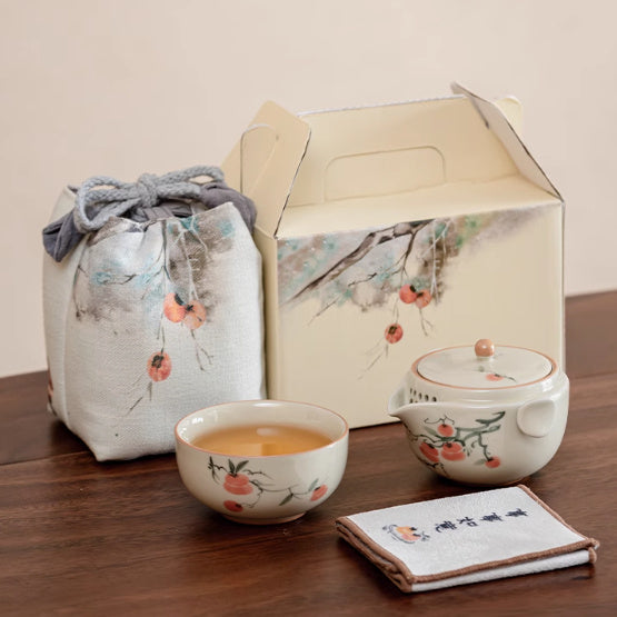 One Pot And Two Cups Outdoor Tea Brewing Travel Portable Kung Fu Tea Set