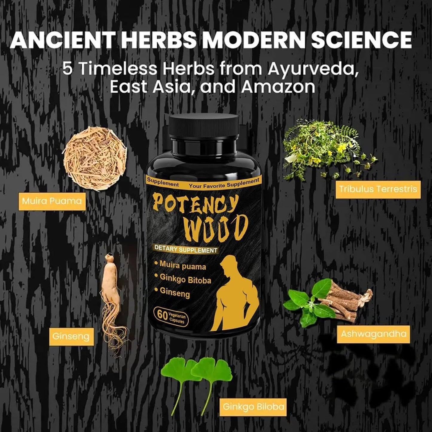 South Africa Drunk Eggplant Silver Tribulus Terrestris Herbal Supplement Capsules