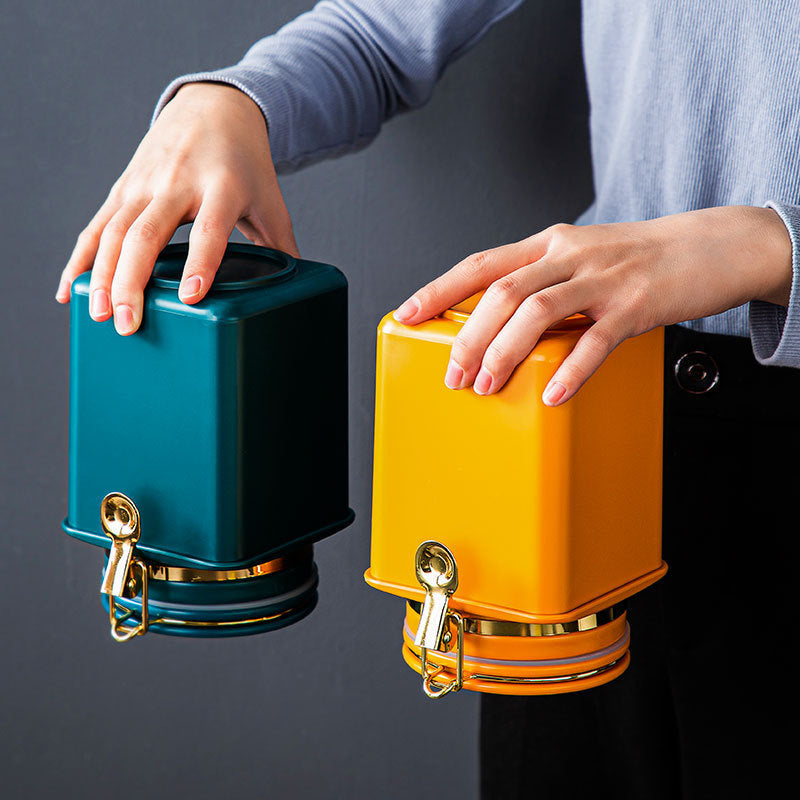 Nordic Coffee Tea Pot Creative Seal Storage Box