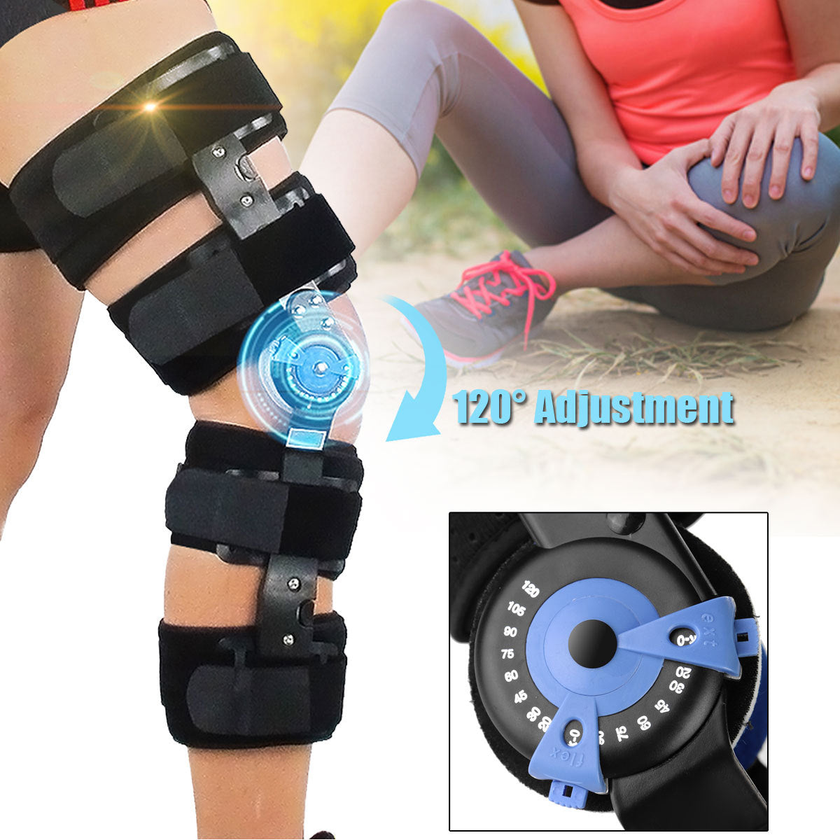 Knee Joint Walker Leg Fracture Protector After Fracture Fixator Brace