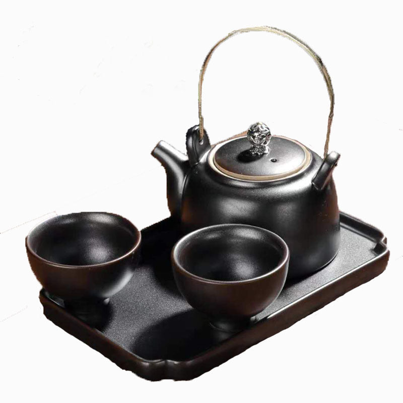 Tea Set Japanese Style Stoneware Tea Cup And Pot Small Set