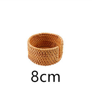 Woven Vietnamese Rattan Coaster, Bamboo Tea Mat, Table Mat, Potholder, Teacup Pot Mat, Placemat, Tea Ceremony Tea Set