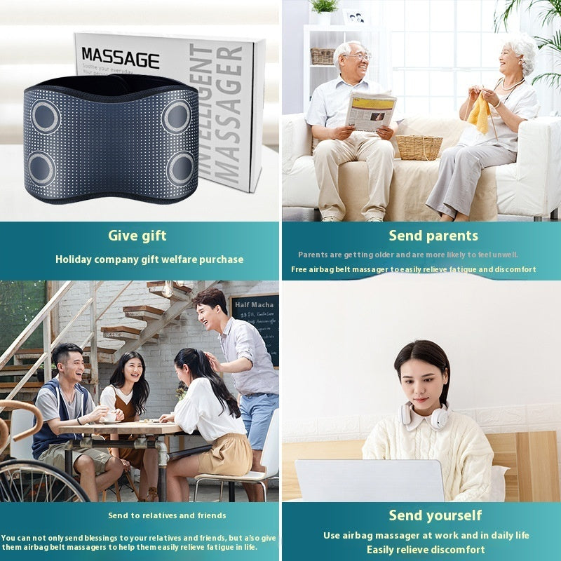 Waist Support Massage Belt Lumbar Vertebra Soothing Instrument Vibration Cold Compress