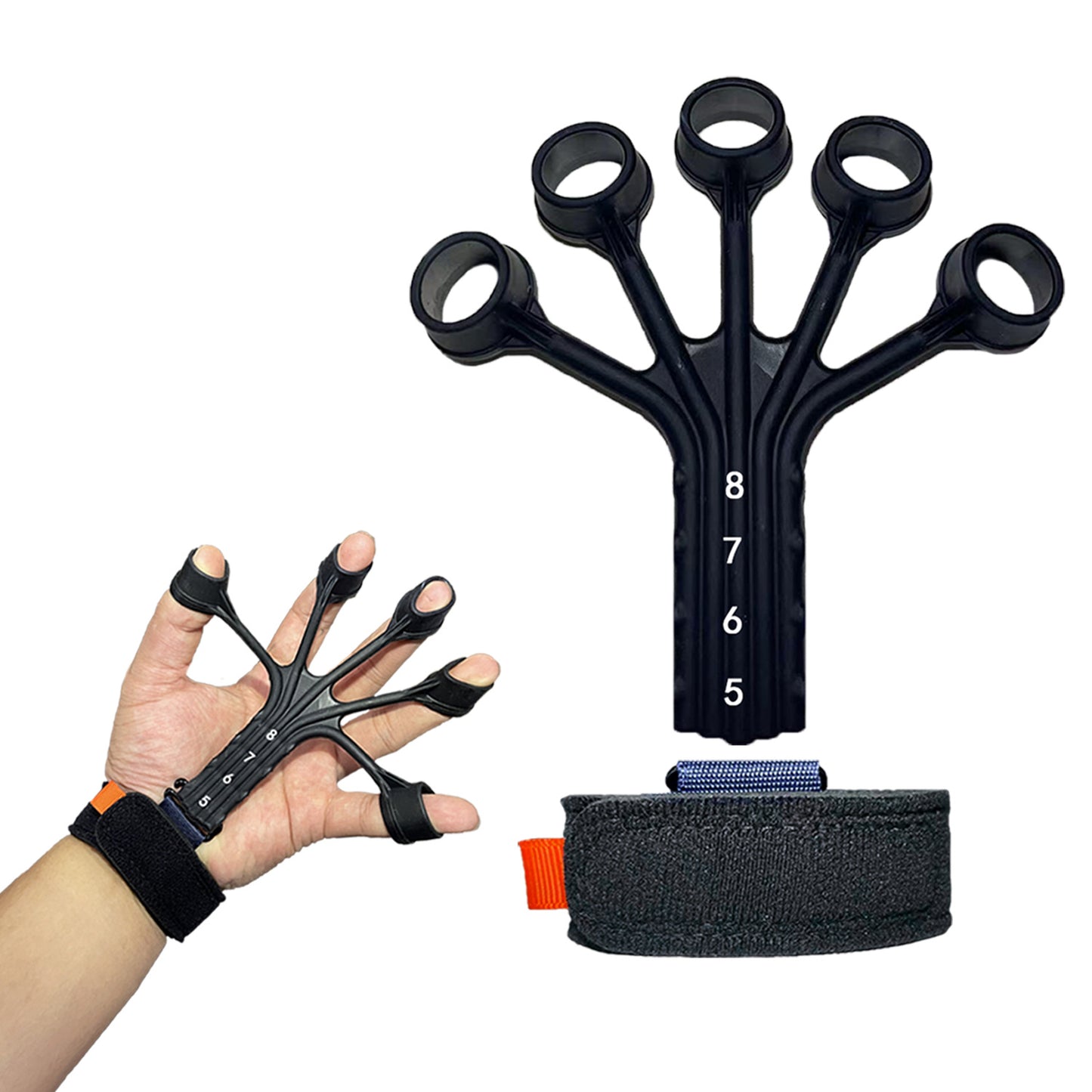 Silicone Finger Flexion And Extension Trainer Rehabilitation Abdominal Tensor