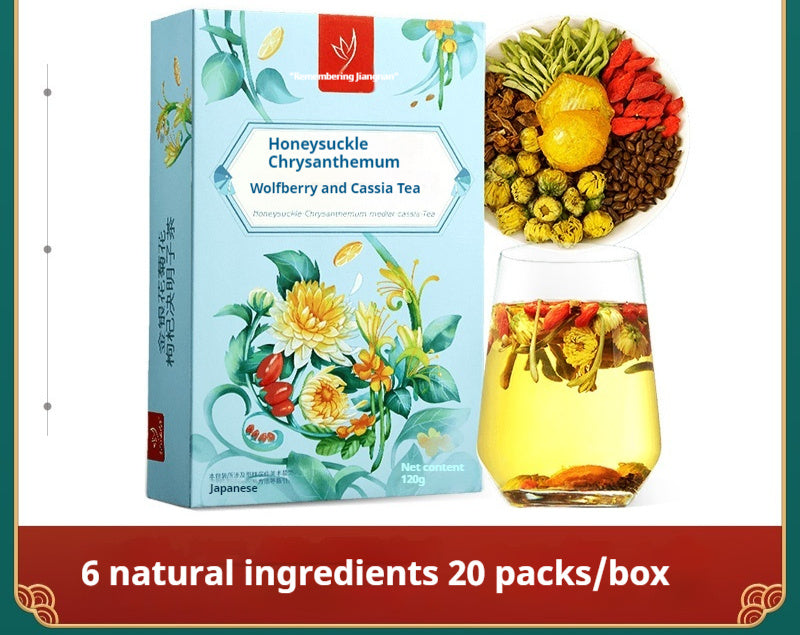 Honeysuckle Medlar Cassia Seed Stay Up Late Cool Tea