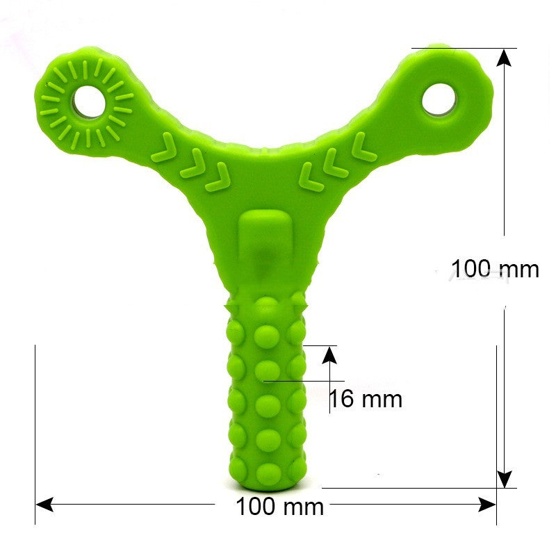Mouth Muscle Trainer Tool T Shape Speech Rehabilitation Sound Molar Rod