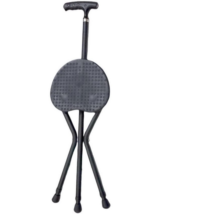 Aluminum Alloy Crutch Stool Tripod For Elderly Rehabilitation