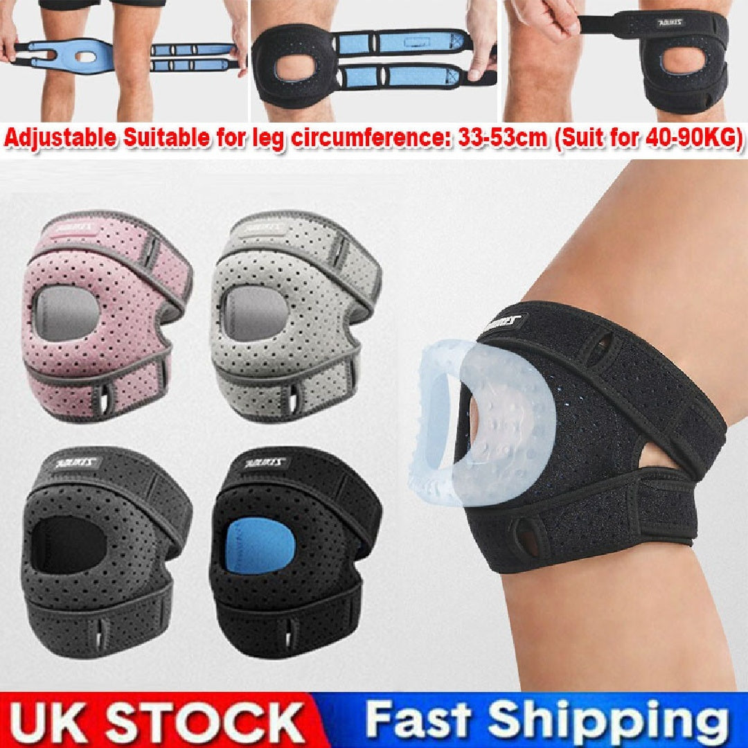 Pressurize Patella Knee Brace Adjustable Patellar Tendon Support Strap & Gel Pad