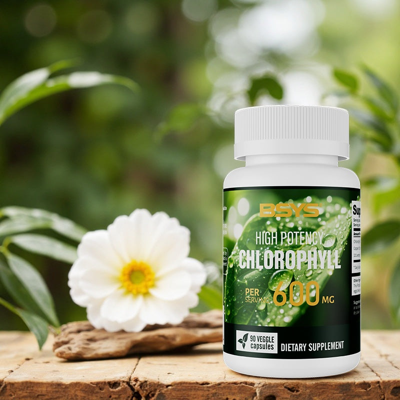 BSYS Chlorophyll Capsules  Fat Metabolism Support Aid Blood Purification & Detox Boost  Digestive Health & Constipation Relief Helper  Immune System Enhancement  Daily Detox & Wellness Supplemen