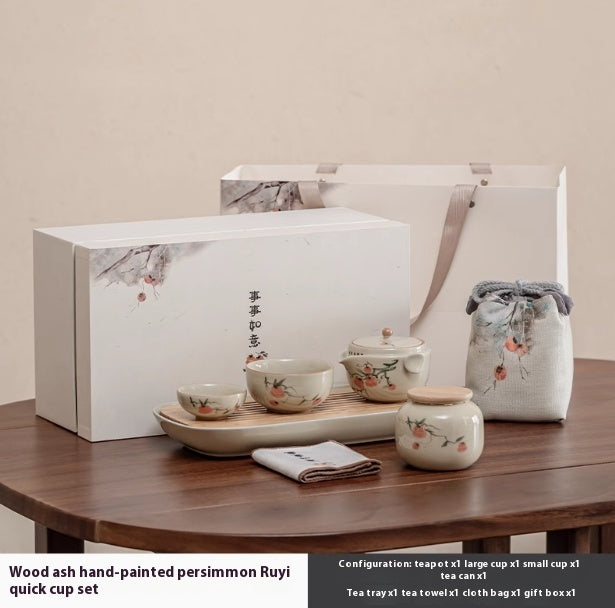 One Pot And Two Cups Outdoor Tea Brewing Travel Portable Kung Fu Tea Set