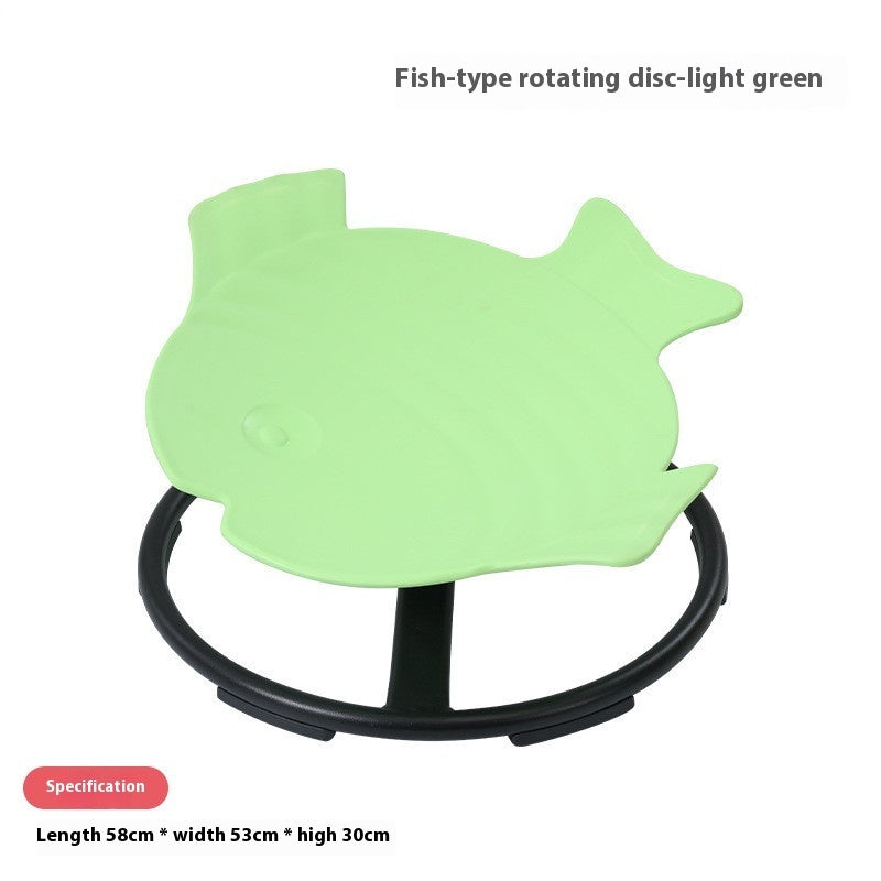 Children's Balance Swivel Chair Vestibule Rehabilitation Sensory Training Toy Fish-shaped Swivel Chair