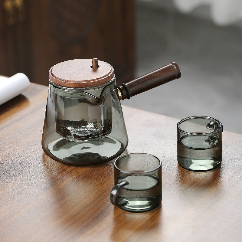 Tea Separation Pot Walnut Handle